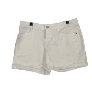 Tommy Bahama white denim women’s shorts size 8 coastal classic pockets  preppy